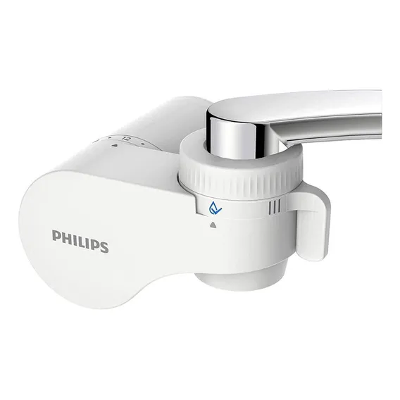 Filtro Água P/ Torneira Philips - Filtra 99% Cloro Bactéri Cor Branco Foto 1