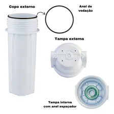 Filtro Água Purificador Para Instalar Embaixo Da Pia Branco Cor Branco 3/4 N/a Foto mini 4