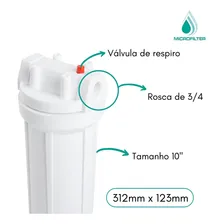 Filtro Água Triplo Cerveja Artesanal Refil 1 Micra Foto mini 4