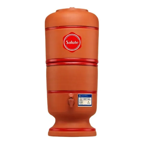 Filtro Barro Salute 20 L C/3 Velas C/carvão + 3 Bóias Cor Marrom Foto 1