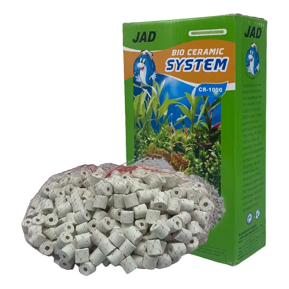 Filtro Biológico Jad (Cr-1000b) - Anéis Cerâmicos 1000g para Filtragem De Aquário Foto 1