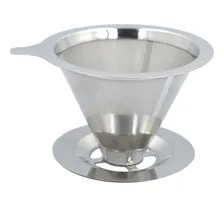 Filtro Coador De Café N103 Em Inox Reutilizavel Lavavel Foto mini 1