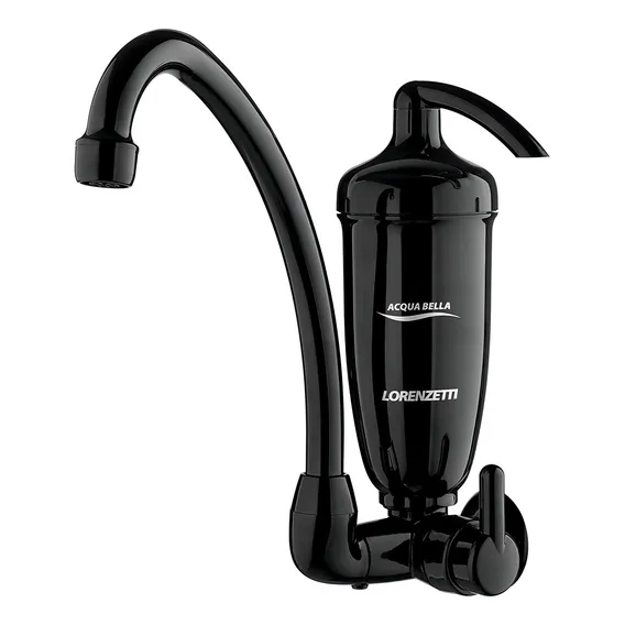 Filtro Com Torneira Acqua Bella Parede Black Lorenzetti Cor Preto Foto 1