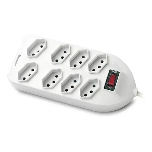 Filtro De Linha Multilaser 8 Tomadas 1,5mt Fusível Wi253 Cor Branco 127V/220V Foto 1