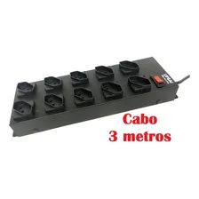 Filtro De Linha Régua 10 Tomadas Espaçadas P/ Computador Monitor Impressora Scanner Notebook Tv Video Game Modem Som Foto  mini 1