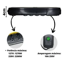 Filtro De Linha Regua Elétrica Com Fusivel 5 Tomadas Bivolt Foto mini 4