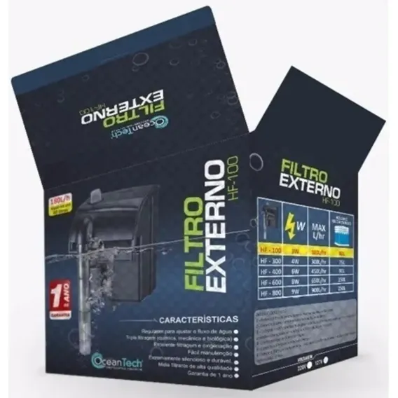 Filtro Externo Ocean Tech Hf-800 900l/h Foto 1