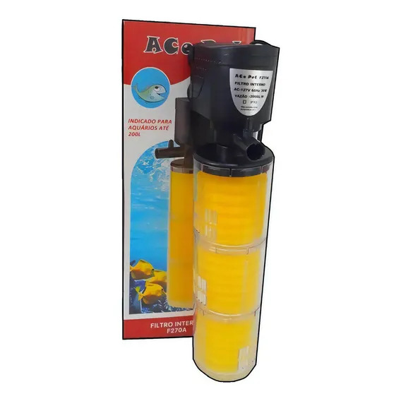 Filtro Interno Com Bomba Ace Pet F-270a 2000 Lh 3 Modulos Foto 1