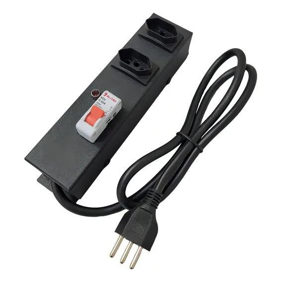 Filtro Linha 20 Amperes 2tomadas 127/220V 20a 4400w Disjuntor Foto 1
