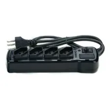 Filtro Linha 4 Tomadas Bivolt Preto Fiolux Foto mini  3