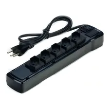 Filtro Linha 5 Tomadas Bivolt Preto Fiolux Foto mini 1