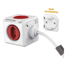 Filtro Linha 5 Tomadas Powercube Vermelho Pwcx5 ELG 3 Metros Foto mini  2