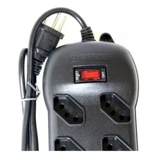 Filtro Linha 8 Tomadas Bivolt Preto Qualitronix Qfl8 Foto mini  2