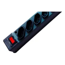 Filtro Linha Asantos Plastico 6 Tomadas Bivolt Com Mini Disj Foto mini  2