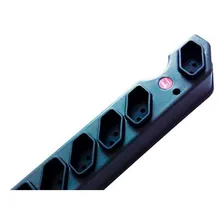 Filtro Linha Asantos Plastico 6 Tomadas Bivolt Com Mini Disj Foto mini  3