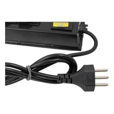 Filtro Linha Energia 6 Tomadas Régua Extensão Proteção Bivol Foto mini 4