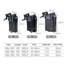 Filtro Mini Canister Hang-on Sunsun Hbl-802 500l/h Aquários 220V Foto mini 4