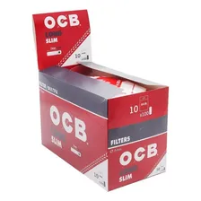 Filtro Ocb Long Slim 6mm Display Com 10 Pacotes Sabor Sem sabor Foto mini 4