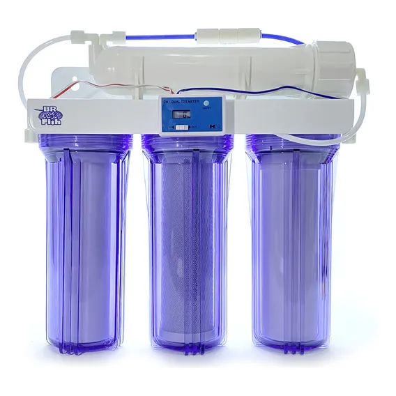 Filtro Osmose Reversa E Deionizador 100gpd + Tds In-line Cor Azul Foto 1