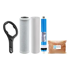 Filtro Osmose Reversa E Deionizador 100gpd + Tds In-line Cor Azul Foto mini  2