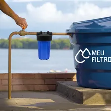 Filtro Poço Artesiano Caipira Cacimba Retira Areia Limo Cor Azul 25 Micra Foto mini  2