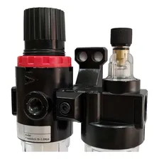 Filtro Regulador Ar Compressor 1/4 Completo + Lubrificador Foto mini 2