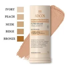 Filtro Solar Tonalizante Fps 55 Base Stick Adcos Cores Nude Foto mini  2