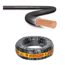 Fio 10mm Flex 30 Metros Fios Eletricos Megatron Cobertura Preto Foto mini 2