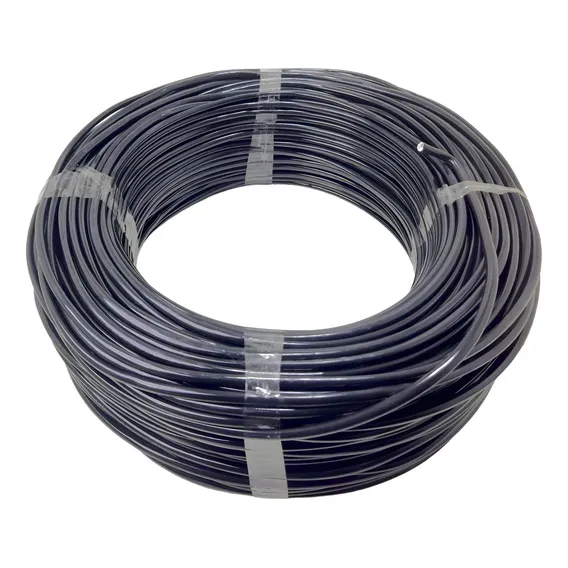 Fio 4mm 10 Metros Fio Flexivel Eletrico Cobertura Preto Foto 1
