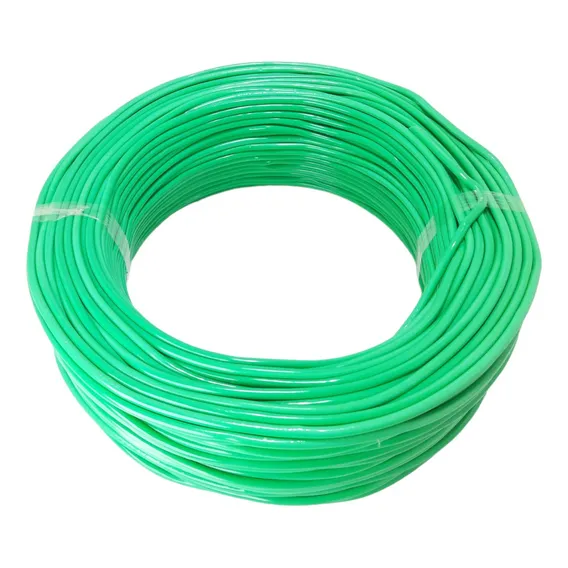 Fio 4mm Com 50 Metros Flexivel P/ Tomadas Fio 4mm 50m Cores Cobertura Verde Foto 1