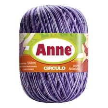 Fio Anne Multicolor Mesclado Circulo Crochê Tricô 500m Cor Boneca Foto  mini 1