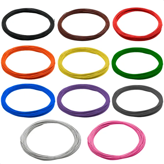 Fio Cabinho Flexível Cobre 0,75mm Rolos Com 25m - Cores Foto 1