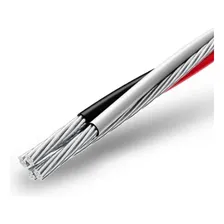 Fio Cabo Aluminio Quadruplex 16mm 50 Metros Sendo 3 Fase Encapadas Preto Cinza E Vermelho + 1 Neutro Nu (desencapado) Cor Pt+cz+vm+nu Foto mini 1