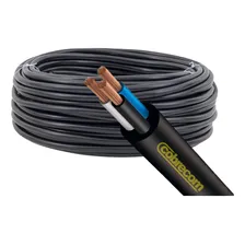 Fio Cabo Energia Elétrica Pp 3 Vias De 4mm 10 Metros Preto Foto mini 2