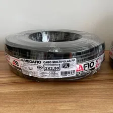 Fio Cabo Flexível 1x,2,5mm 100mts - Mega Fio Cobertura Preto Foto mini 2