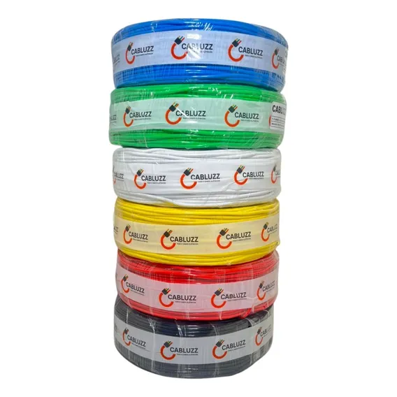 Fio Cabo Flexivel 6mm Eletrico 750v 1 Rolo Com 100 Metros Cobertura Verde Foto 1