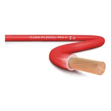 Fio Cabo Flexivel Sil 10,0mm 750v Rolo 100 Metros Vermelho Foto mini  3