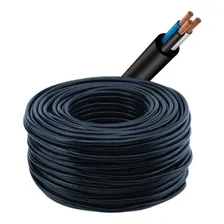 Fio Cabo Pp Flexível 3x6mm 100m Preto Cabo Para Fritadeira Foto  mini 1