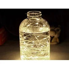 Fio Cobre Prata - Cordão Luz Fada - 2m 20 Leds Branco Quente Foto mini 4