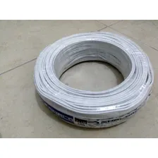Fio Cordão Paralelo Elétrico Cobre 2 X 1mm 100m Cobertura Branco Foto mini 3