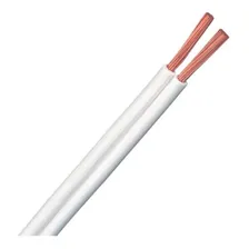 Fio Cordão Paralelo Elétrico Cobre 2 X 1mm 100m Cobertura Branco Foto mini 2