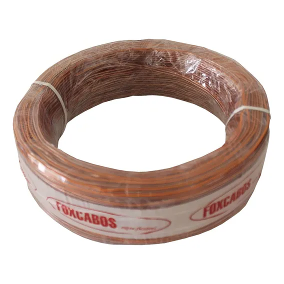 Fio Cristal Paralelo 2x075mm 2 X 0,75 Mm 2x18 Cabo Puro Cobre Rolo 2 X 0,75mm Para Som Automotivo Ou Home FlexĂvel Foto 1