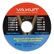 Fio De Aço 0,04mm 100m Yaxun Yx 220 Para Separar Tela Lcd Foto  mini 1