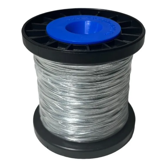 Fio De Aço Galvanizado Bobina Arame Cerca Elétrica 0,70mm Foto 1