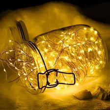 Fio De Fada 30 Led 3metros C/pilhas Luz Branco Quente E Frio Foto mini 3