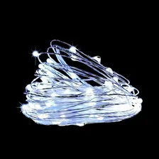 Fio De Fada Cordão De Led 2m 20 Leds Fixo Pilha Branco Frio Foto mini  2
