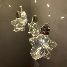 Fio De Led Com 10 Lâmpadas Estrelas Fio De Fada Azul Natal Foto mini 2