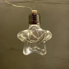 Fio De Led Com 10 Lâmpadas Estrelas Fio De Fada Azul Natal Foto mini 4