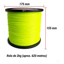 Fio De Nylon Redondo Aparador De Grama Elétrico 1.7mm 2kg Foto mini 2