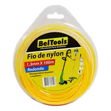 Fio De Nylon Redondo Roçadeira 1,6mm X100m Beltools Foto  mini 1